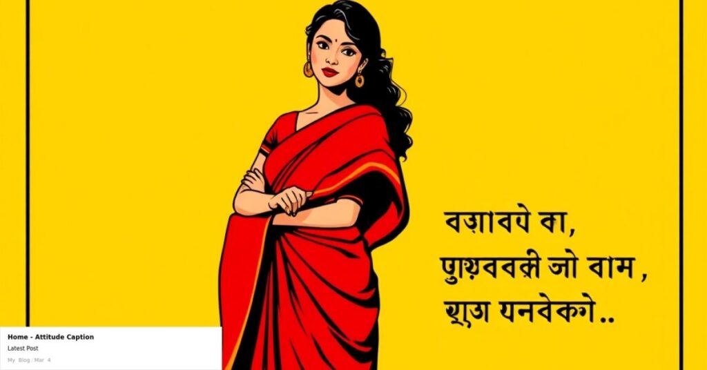 Caption About Red Saree