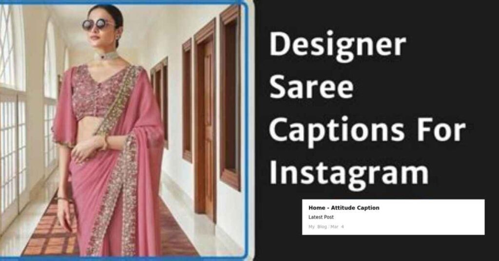 Captions About Sarees 2025