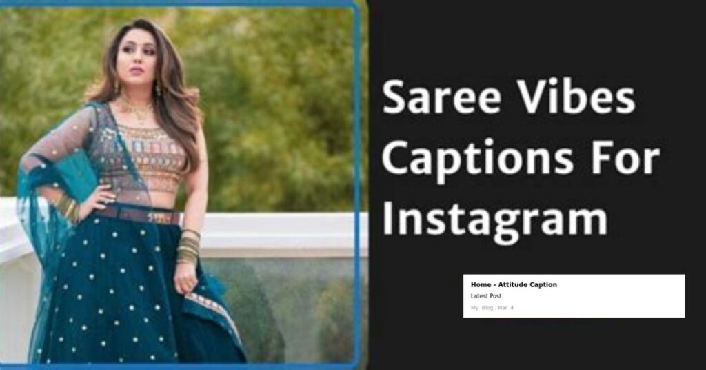 Captions About Sarees 2025