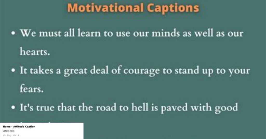 Motivational Captions