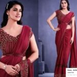 saree look caption
