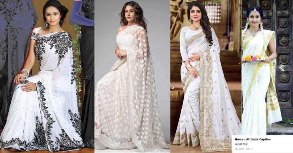 Status about White Saree