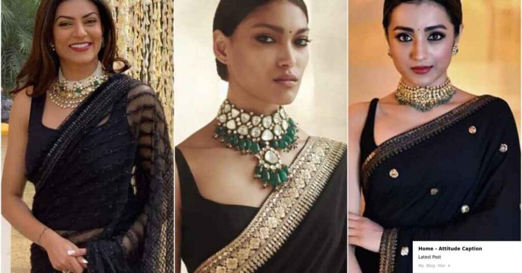 The Rhythm of Love with a Black Saree