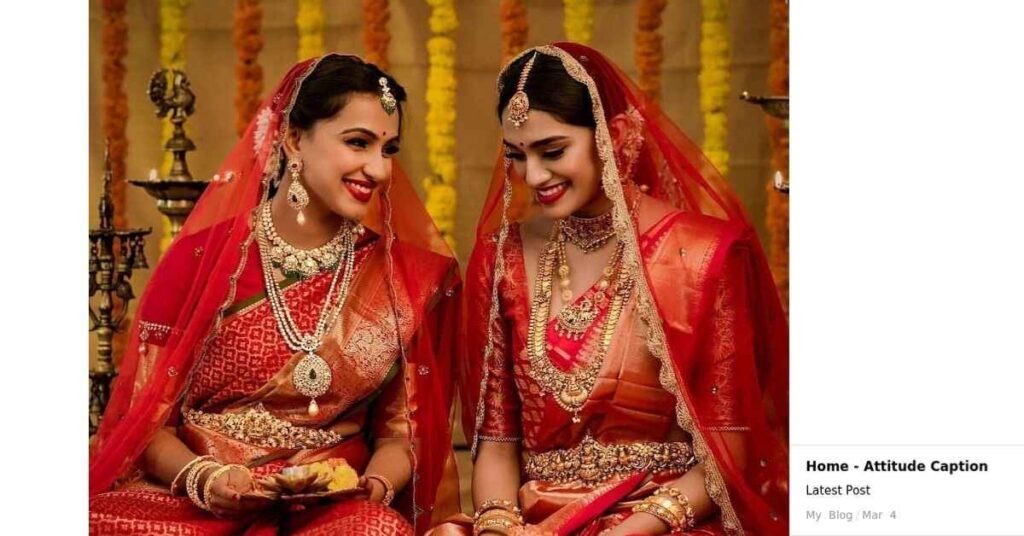 Caption About Red Saree