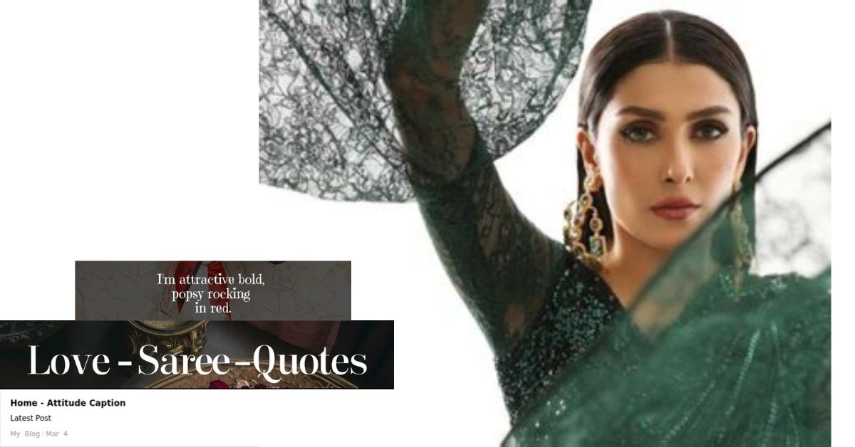 saree quotes