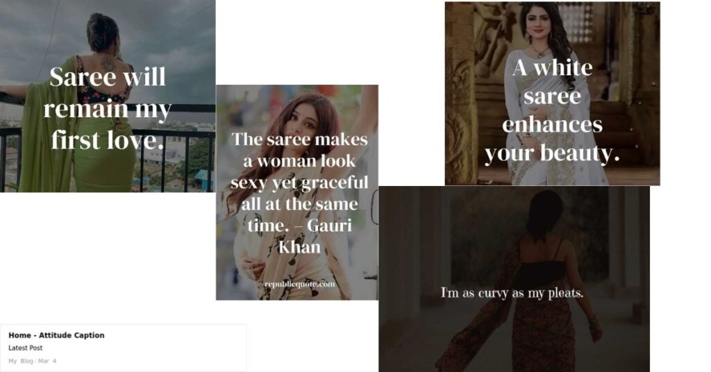saree quotes