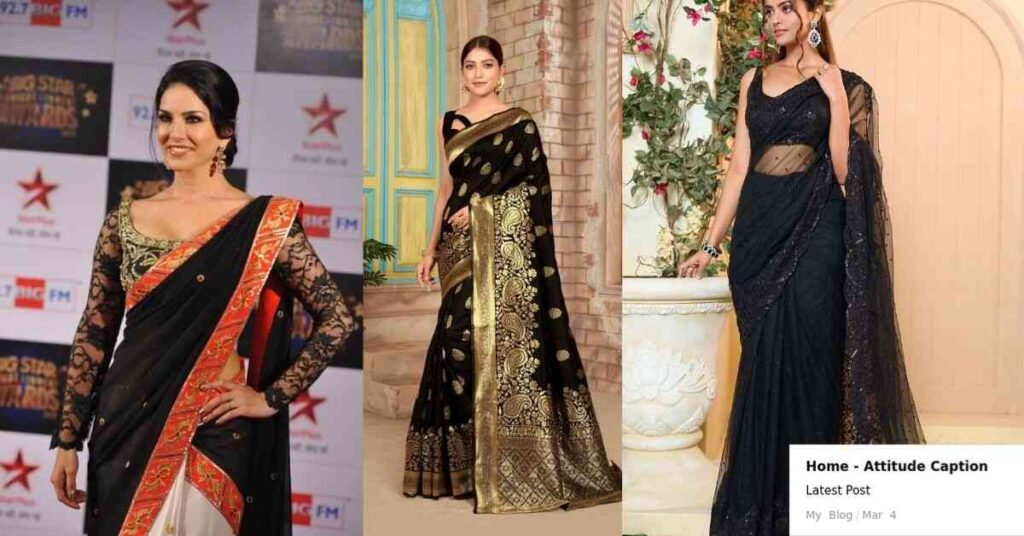 The Rhythm of Love with a Black Saree