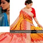 captions for saree picture