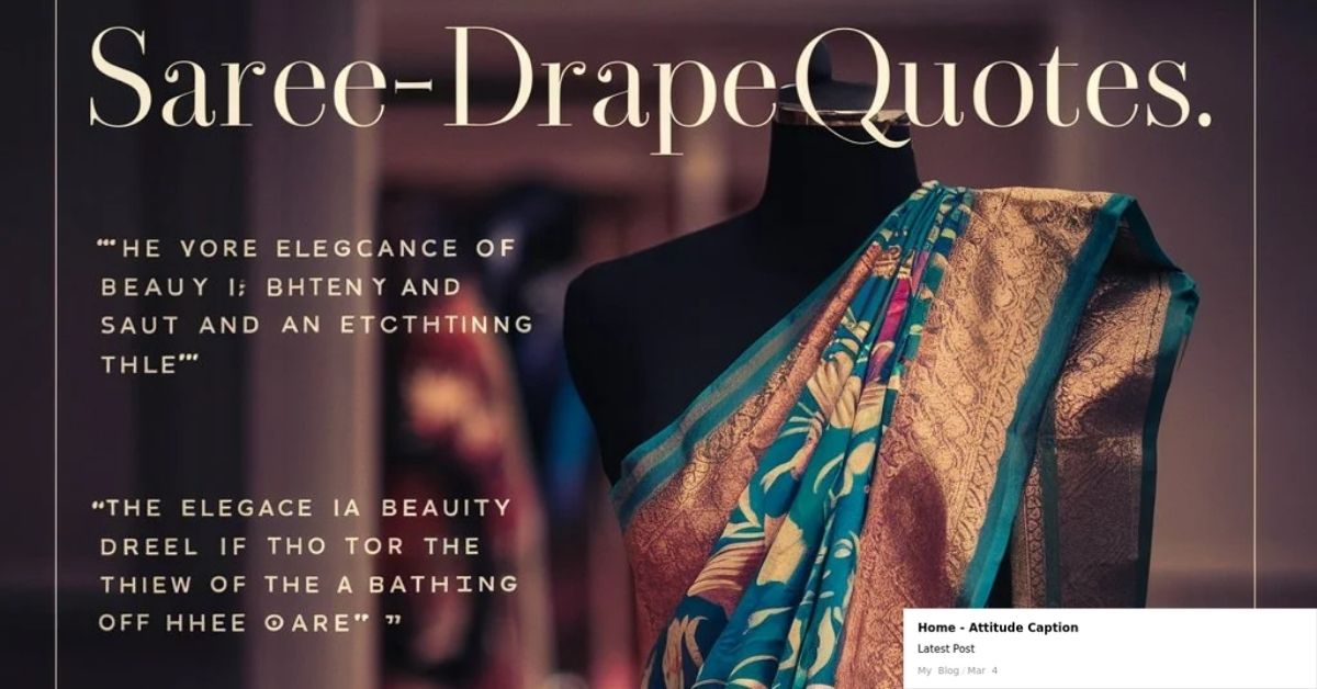 captions for saree pic
