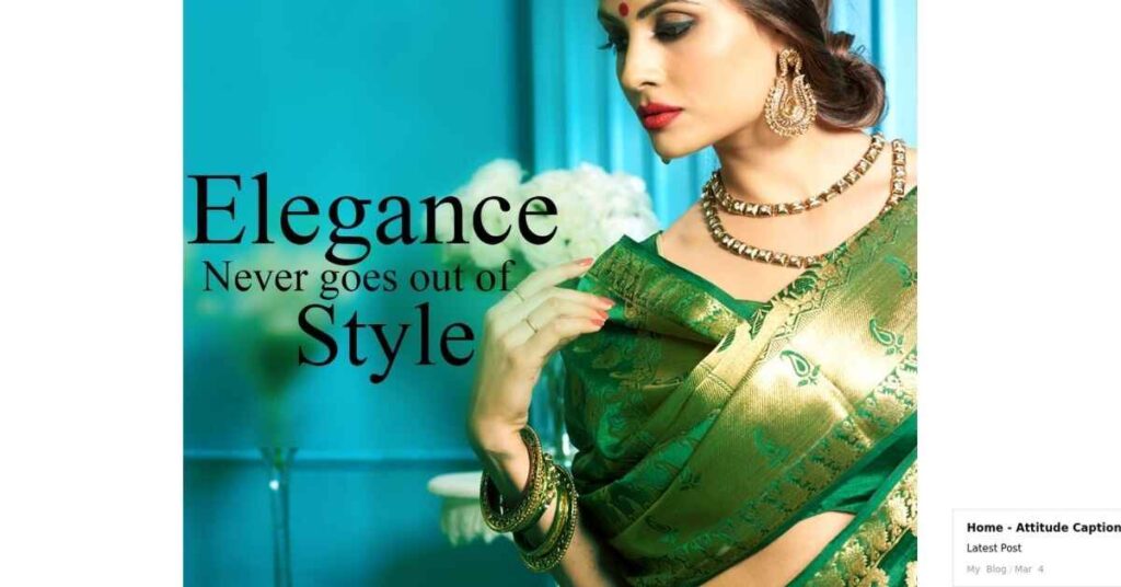 saree quotes for instagram captions