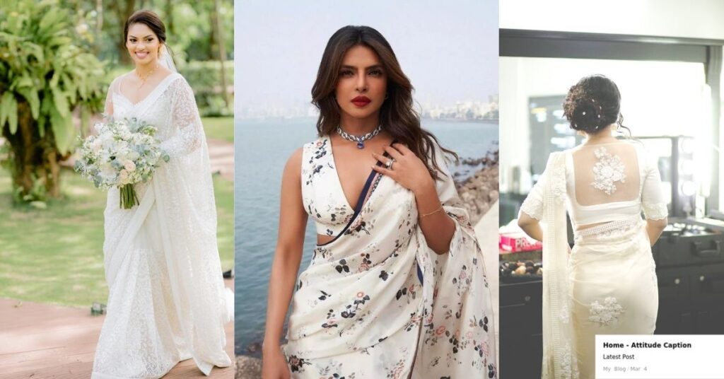 Status About White Saree